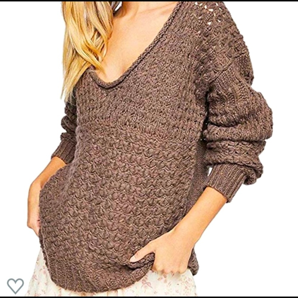 SOLD- Free People Crashing Waves Sweater